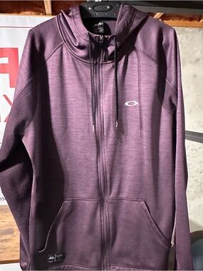 Oakley Men's Plum Full-Zip Hooded Sweater Jacket
